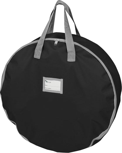30-Inch Wreath Storage Bag - Durable 600D Oxford Polyester Container with Handles for Holiday Garland Wreaths (Black)